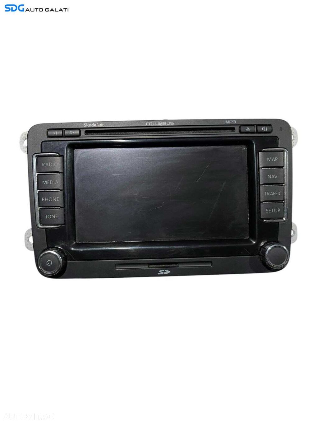 Navigatie Radio CD Player Columbus Skoda Superb 2 2008 - 2015 Cod 3T0035680 [S0123] - 1