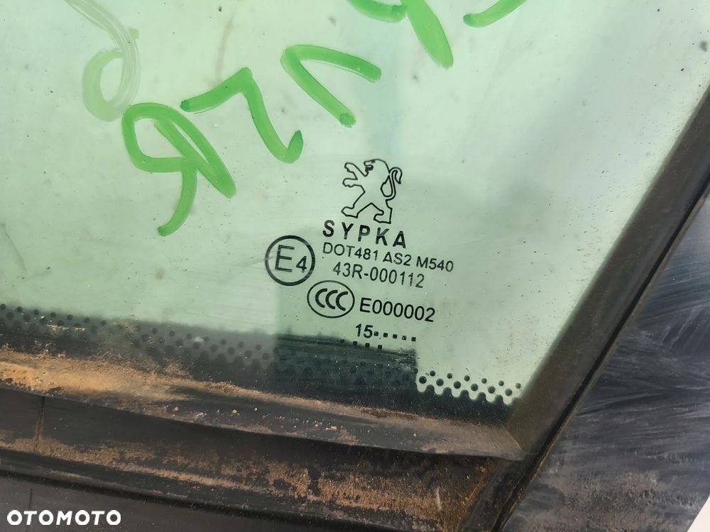 Szyba drzwi lewy przód Peugeot 508 - 2