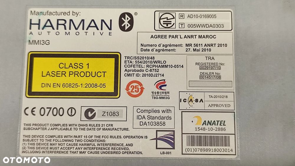 AUDI Q7 4L LIFT 09-15R STEROWNIK NAWIGACJA CZYTNIK MMI SSD 4L2035670 - 5