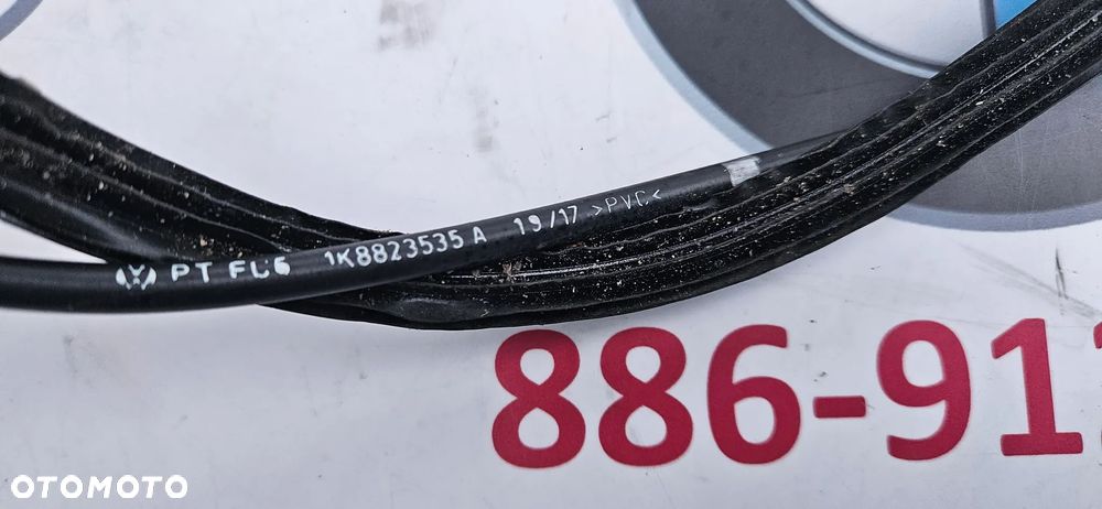VW SCIROCCO 1K8 LIFT Linka otwierania maski silnika Cięgno Dźwignia maski  1K8823535A - 4