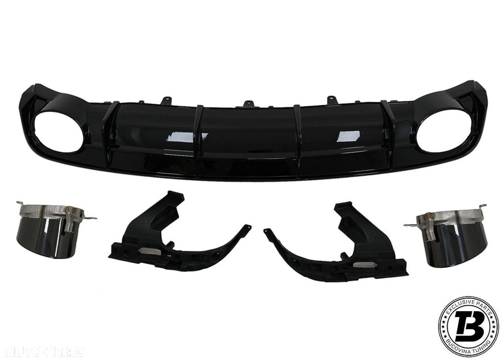 Difuzor Bara Spate compatibil cu Audi A6 C7 4G RS4 Design - 10