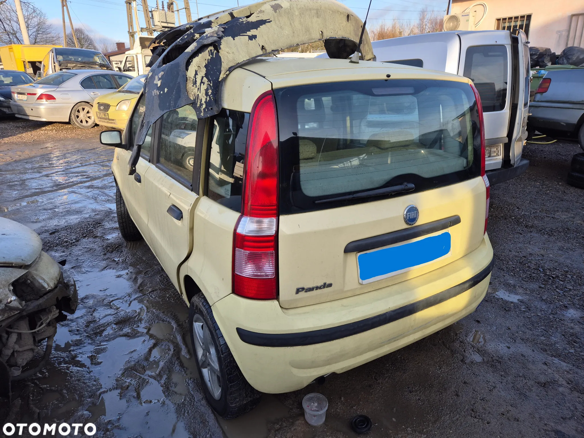 FIAT PANDA II 541 maska pokrywa silnika klapa bagażnika zderzak lampa reflektor pas przedni stop lampy halogeny - 3