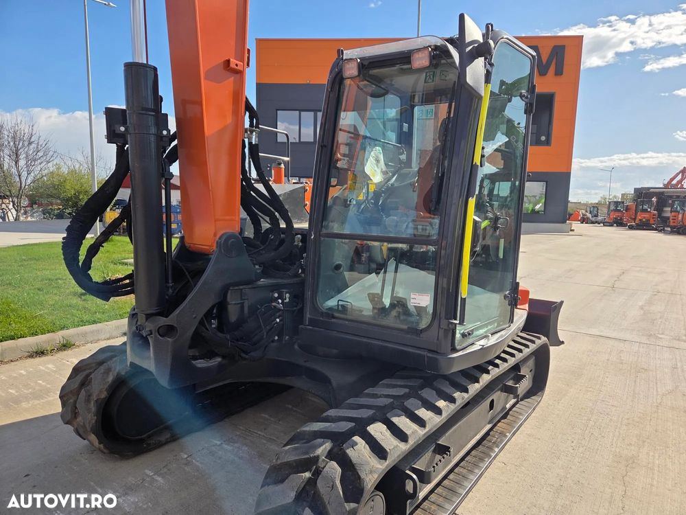 Hitachi ZX85, 2022, 3.177h, LAMA NIVELARE, senile CAUCIUC NOI, CUPLA RAPIDA HIDRAULICA+3 cupe noi, adanc sapare 5m, latimie 2,2m, inst picon pe brate, inst rotire pe brate, Aer condi, Antifurt, Computer in lb romana, leasing 4 ani-PROMOTIE 62.900 EUR+Tva - 31