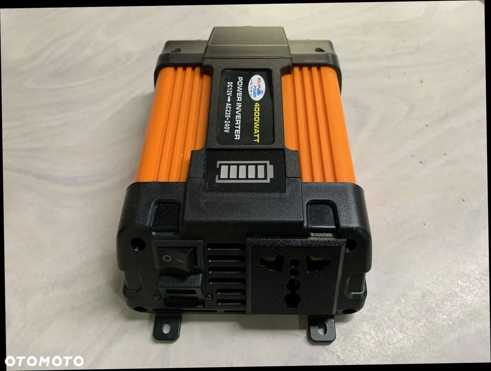 PRZETWORNICA NAPIĘCIA SAMOCHODOWA 500W / 4000W 12V POWER INVERTER KONWERTER NOWY - 3