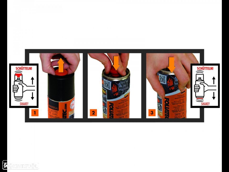 Tinta em spray de alta temperatura Foliatec para bombas / pinças de travão, kit 2 componentes em vermelho brilhante, azul brilhante, branco brilhante, preto brilhante, amarelo brilhante, cinza prata brilhante, gun metal brilhante, verde brilhante preto mate - 15