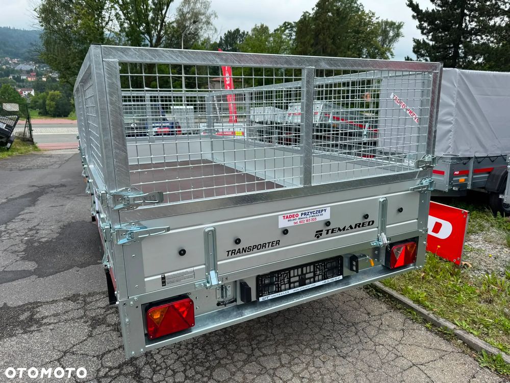 TEMARED TRANSPORTER 3617/2 C 2T + nadstawki siatkowe, najazdy alu - 17