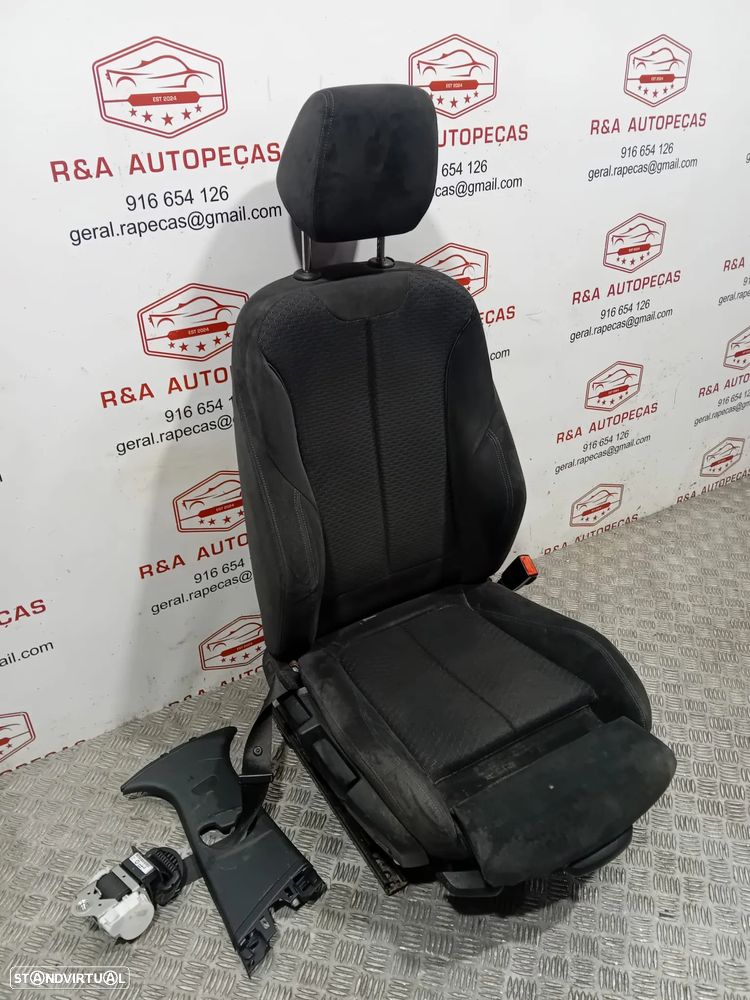 Conjunto de Bancos Bmw Série 1 F20 Pack M em Alcântara Original - 15