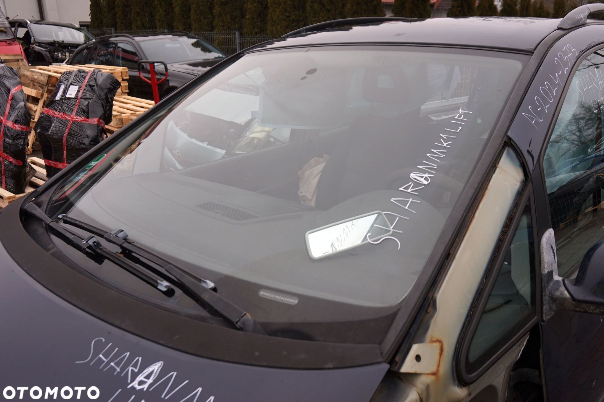 SZYBA PRZEDNIA CZOŁOWA SHARAN I MK1 LIFT 7M9 7M3845091N VOLKSWAGEN 2000-2010 - 3