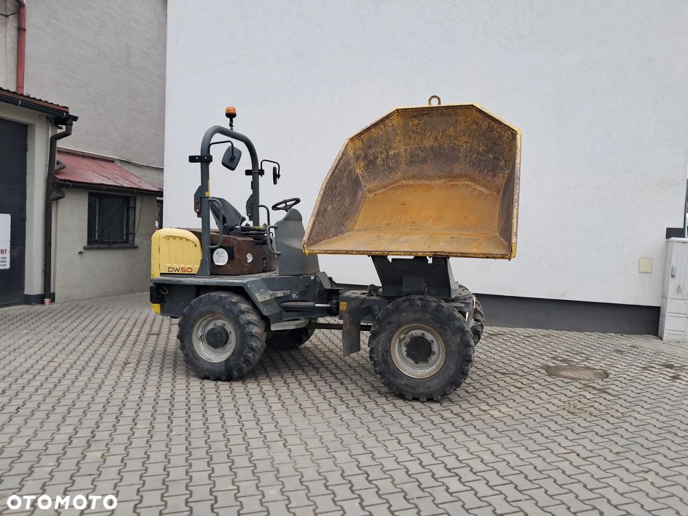 Wacker Neuson DW 50 WOZIDŁO OBROTOWE hydrostat automat ład. 5 t ton obrót + kiper ROK 2016 silnik DEUTZ mocne 74KM TURBO oświetlenie drogowe lusterka jazda szybka/wolna Terex ta6s ausa d600 apg Thwaites 6  Mecalac Jcb kierunkowskazy WYWROTKA DUMPER 4x4 budowlane sprawne - 12