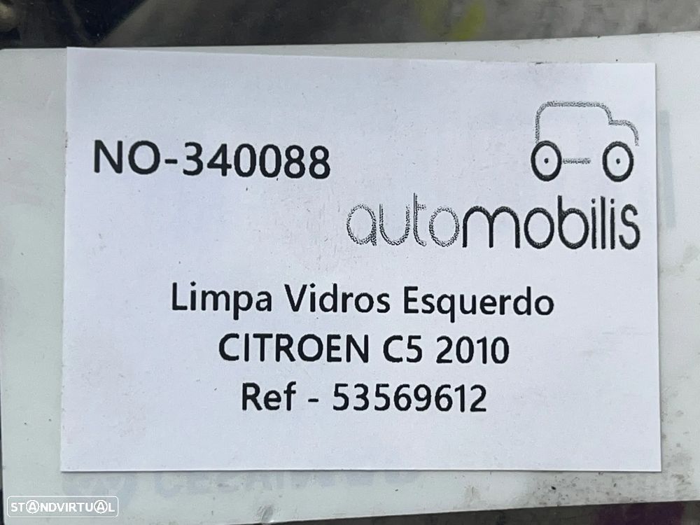 Limpa Vidros Esquerdo CITROËN C5 III Ref. 53569612 - NO. 340088 - 3