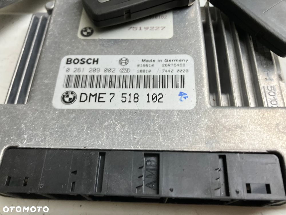 ZESTAW DO ODPALENIA BMW E65 745i N62 4.4 V8 STEROWNIK SILNIKA CAS DWA KLUCZYKI 7518102 0261209002 6921117 - 2