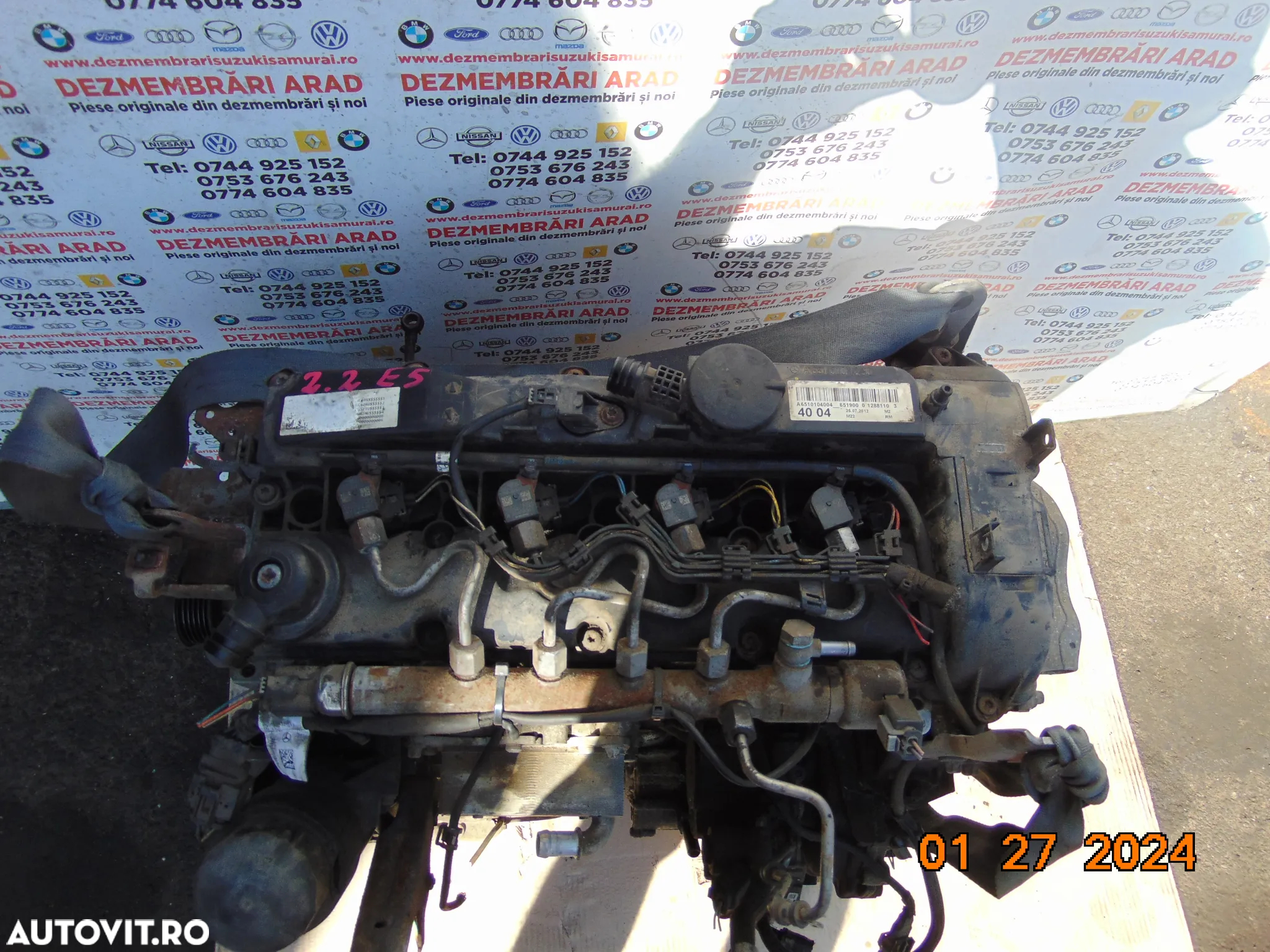 Motor Mercedes 2.2 euro 5 sprinter cod 651 vito viano w639 w204 w212 c class e class 2.2 euro 5 - 3