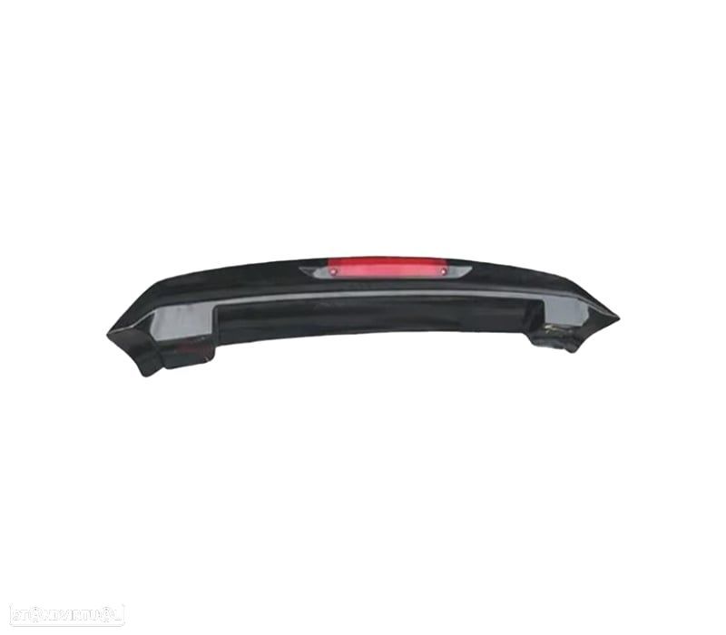AILERON SPOILER TOYOTA LAND CRUISER 03-08 TERCEIRA LUZ STOP PRETO BRILHANTE - 2
