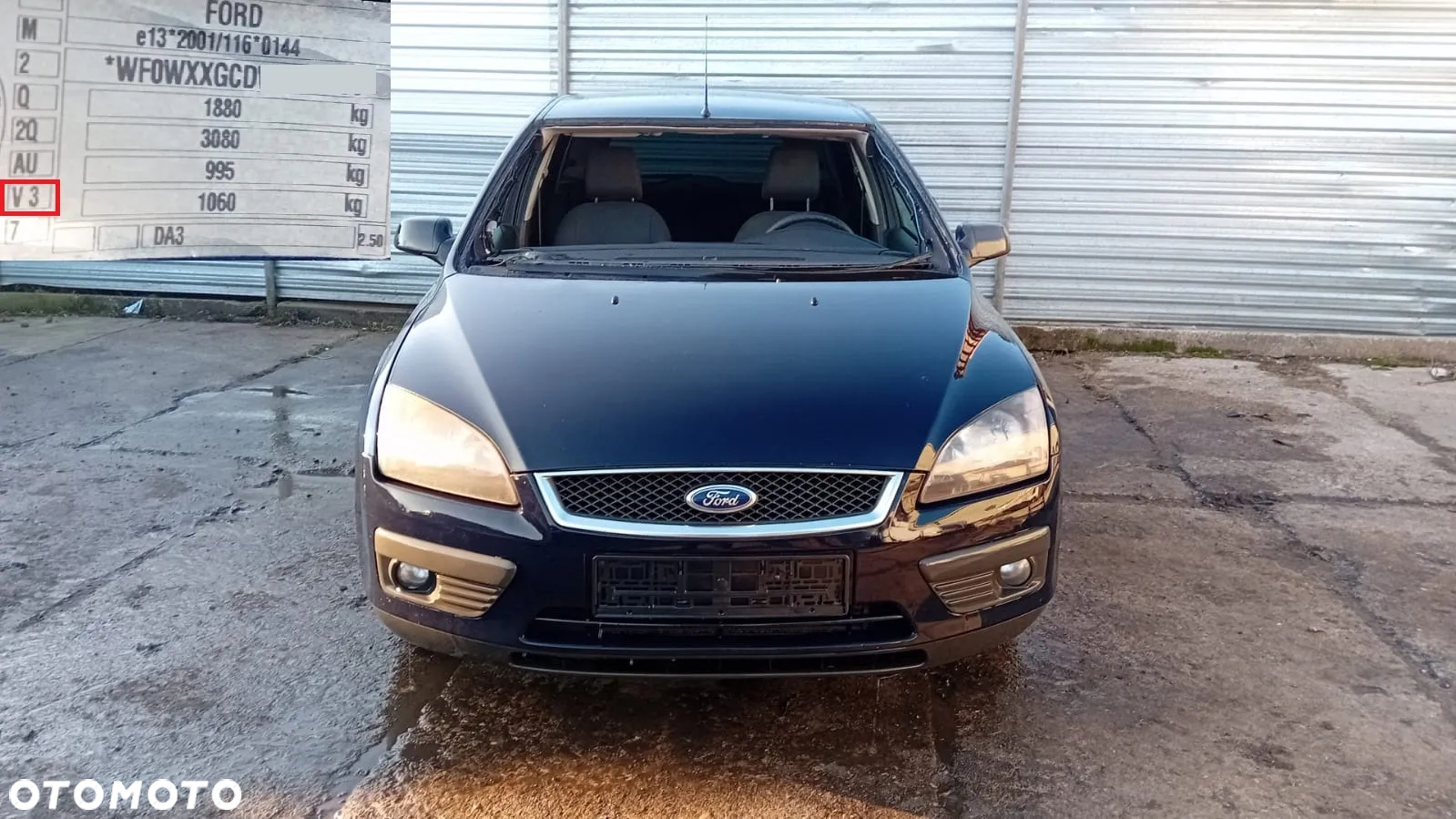 Tylko Części Ford Focus Mk2 1.6 tdci 9H02 10JBAV 90KM 66kW kombi 5d 04r–07r lakier v3 - 2