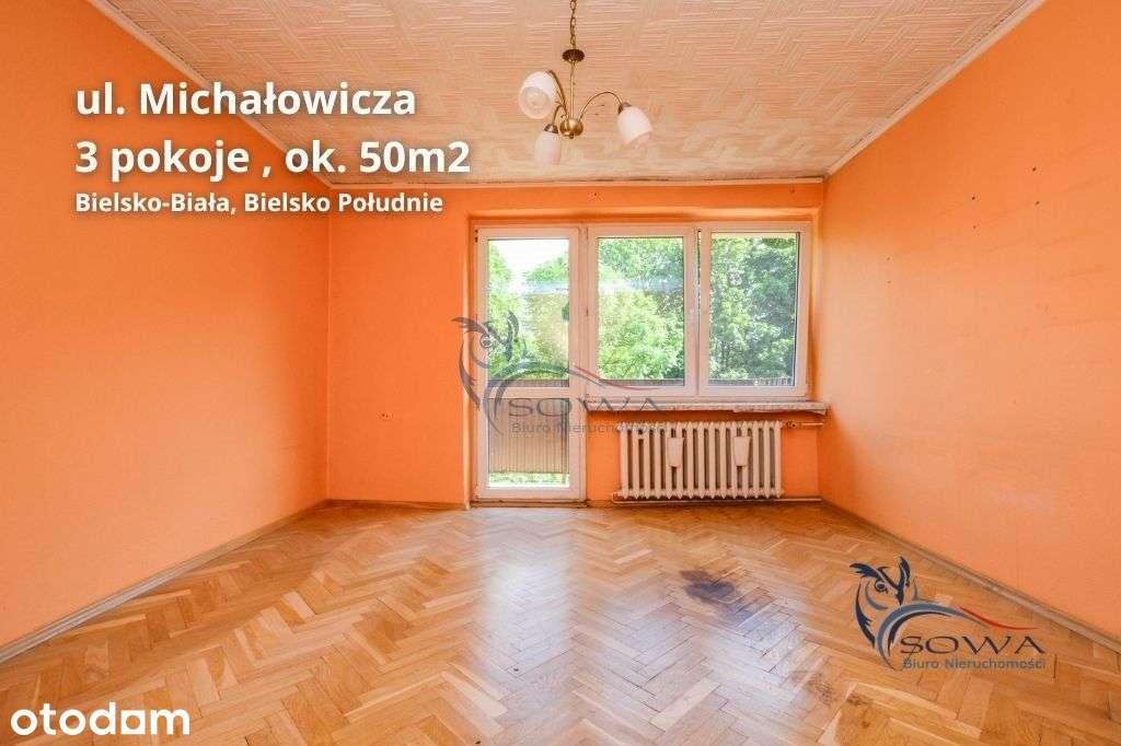 3-pokojowe mieszkanie w centrum z balkonem