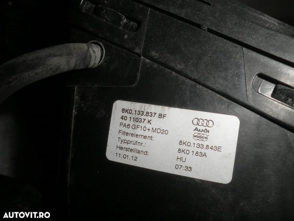 Carcasa filtru aer Audi A4 B8 Facelift, 2.0 TDI 8K0133837BF 8K0133835BM - 3