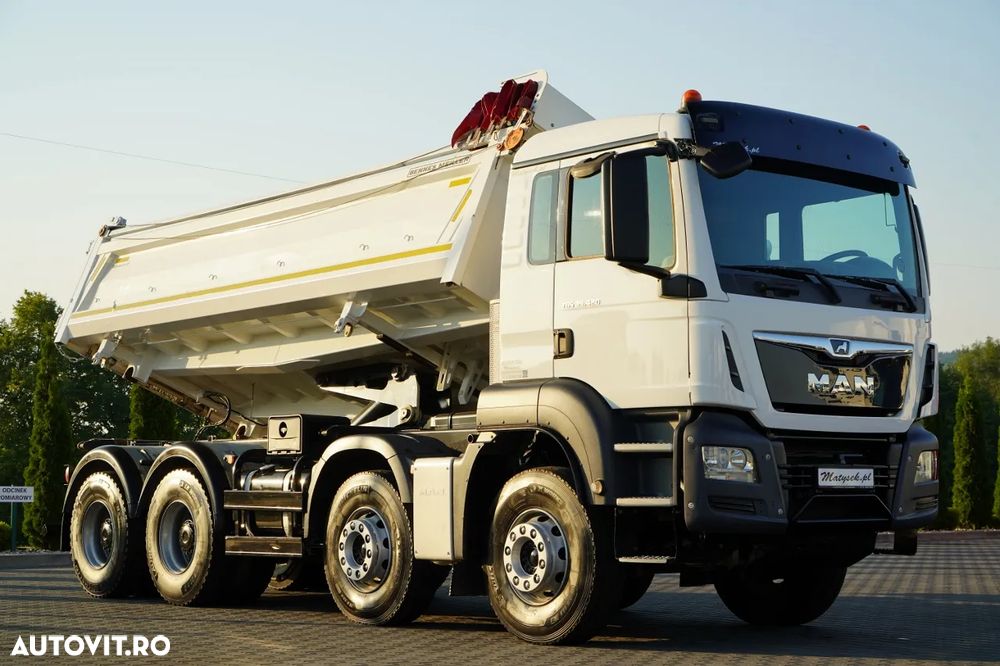 MAN TGS 35.420 / 8X4 / BASCULATOR 2 LATURĂ / HIDRAULIC / BORDMATIC / AUTOMAT - 9