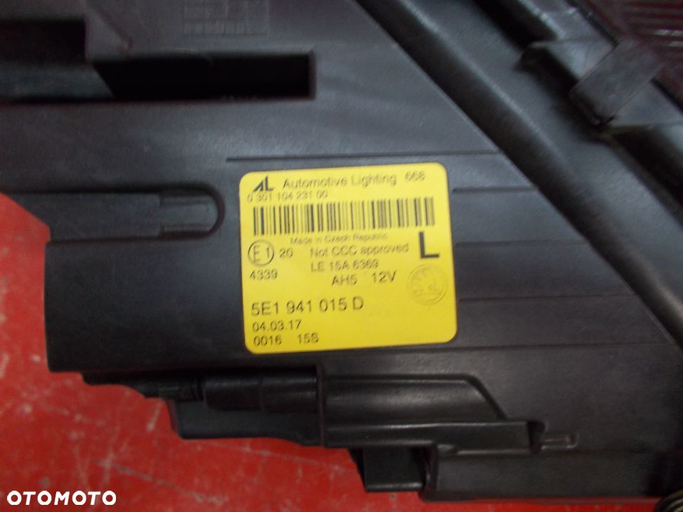 SKODA OCTAVIA III LIFT LAMPA LEWA FULL LED KOMPLETNY 5E1941015D - 3