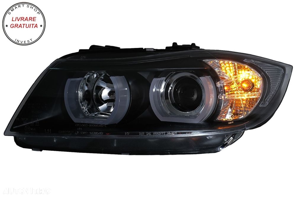 Faruri Halogen U-Led 3D Dual Halo Rims BMW Seria 3 E90 Limuzina E91 Touring (03.20- livrare gratuita - 8