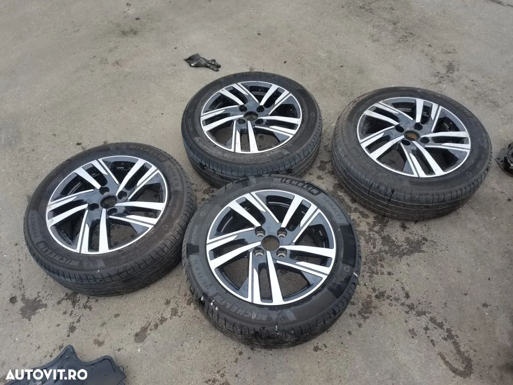 Set 4 jante+Anvelope MICHELIN DOT 2022 Peugeot 208 R16 6,5J16 ET38 2019-2024 - 1