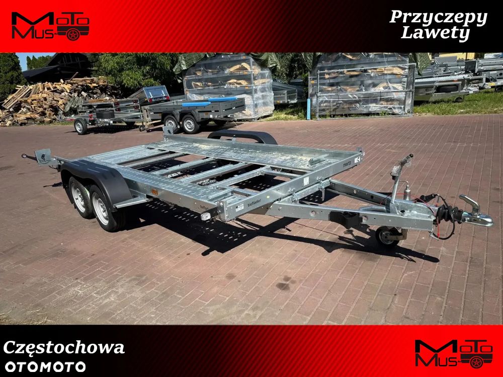 Martz Przyczepa TIEFLADER 400 2T 400x180 cm DMC 2000 kg uchylna laweta samochód quad - 1