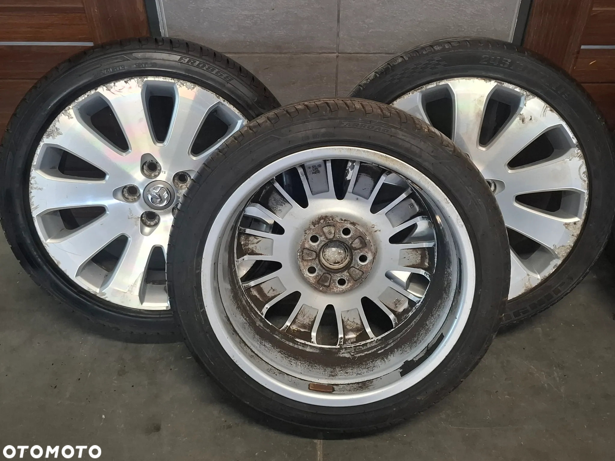 4x koła alufelgi z oponami 19 cali Opel Insignia A lift 245/45 R19 2024 rok bieżnik opon 2x7mm i 2x4,5mm 2019 rok - 13