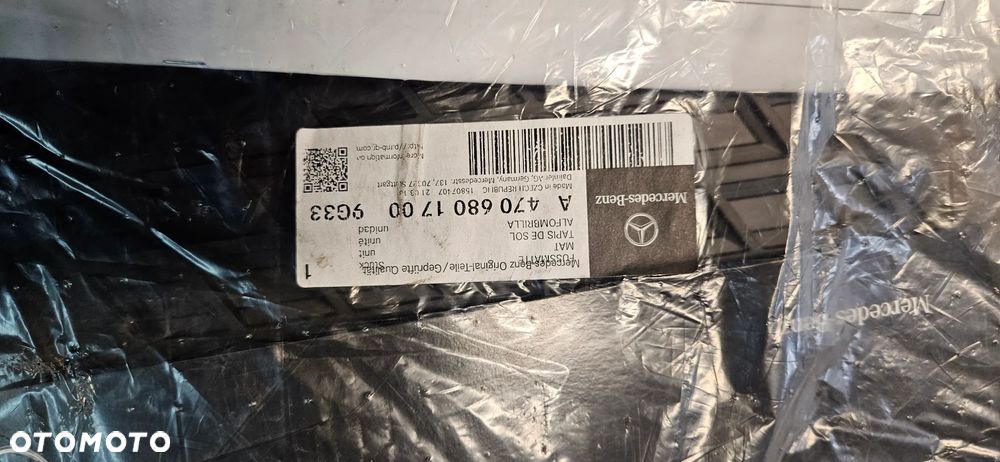 MERCEDES X-KLASA W470 DYWANIK GUMOWY A4706801700 9G33 - 2