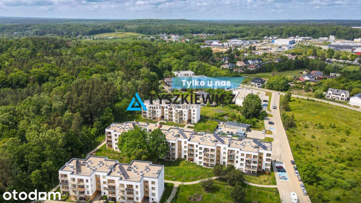 Kompaktowe mieszkanie na osiedlu z prywatnym lasem
