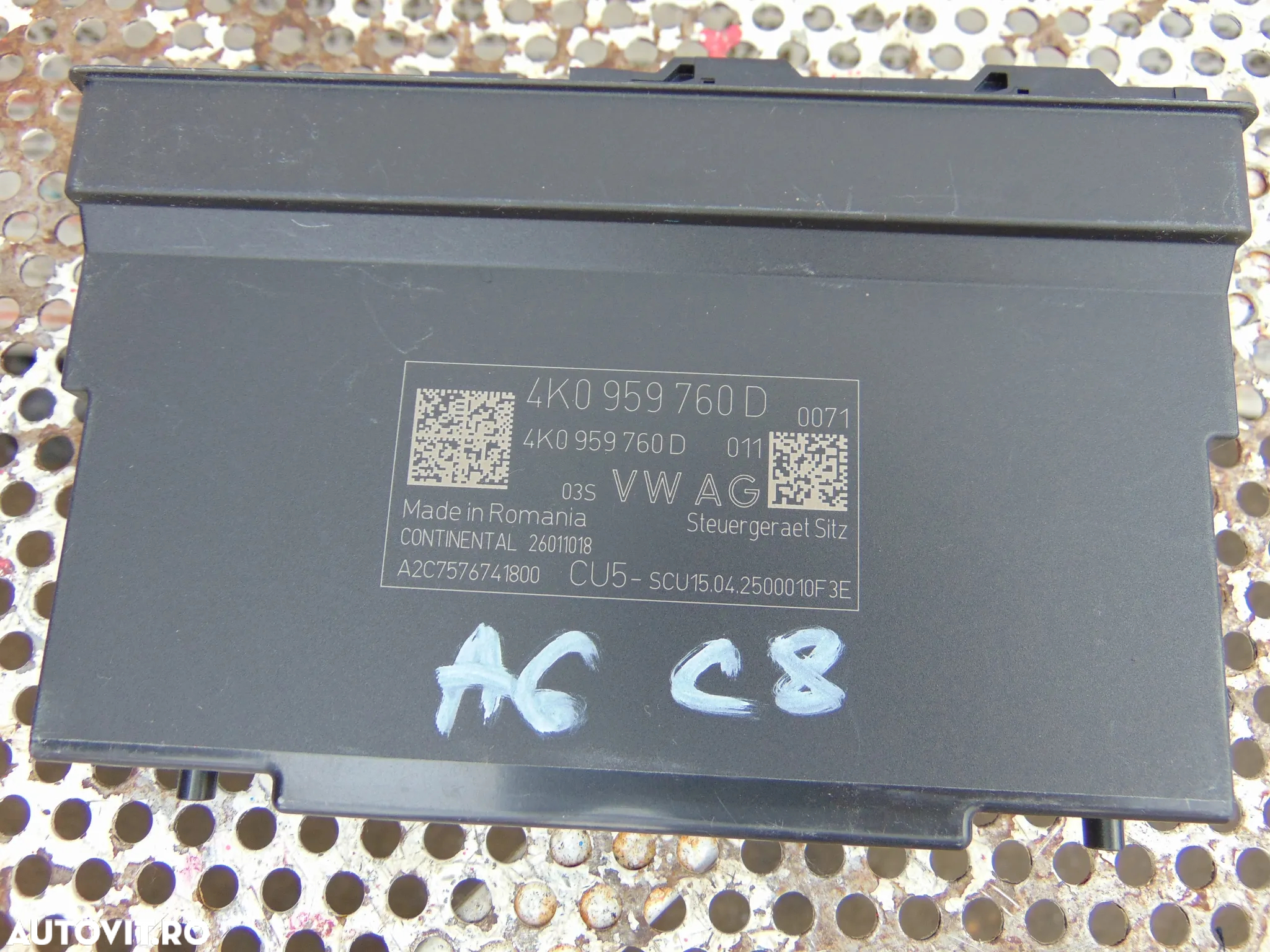 Modul scaun Audi A6 C8 cod 4k0959760d modul scaune rs6 dupa 2018 - 2