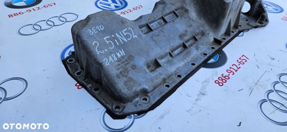 BMW 5 E60 E61 BMW 3 E90 2.5i 218 KM N52 kompletna miska oleju z czujnikiem 7607910 75163802 - 4
