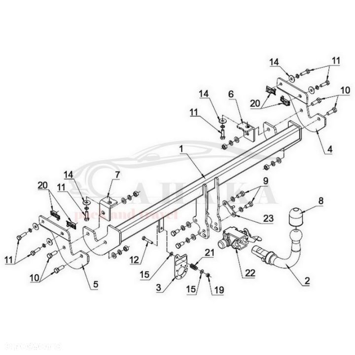 Hak Holowniczy Automat Do Citroen C3 Iii Hatchback Od 2016 - 3