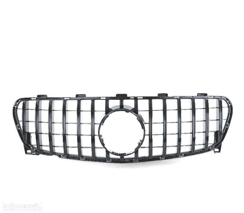GRELHA FRONTAL MERCEDES GLA X156 17-20 LOOK AMG PRETO BRILHANTE - 4