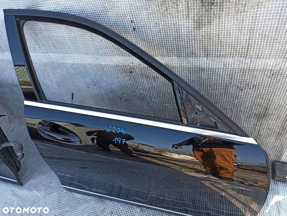 MERCEDES W204 C-KLASA DRZWI PRAWE PRZÓD PRZEDNIE 197 KOMPLETNE W KOLOR - 5