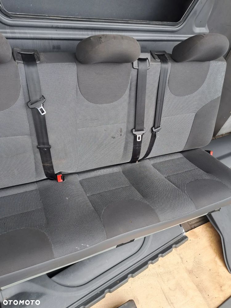 Peugeot Expert II Scudo Fotel kanapa ławka II rząd dubelkabina zabudowa plastiki podłoga mocowania ściana grodziowa - 4