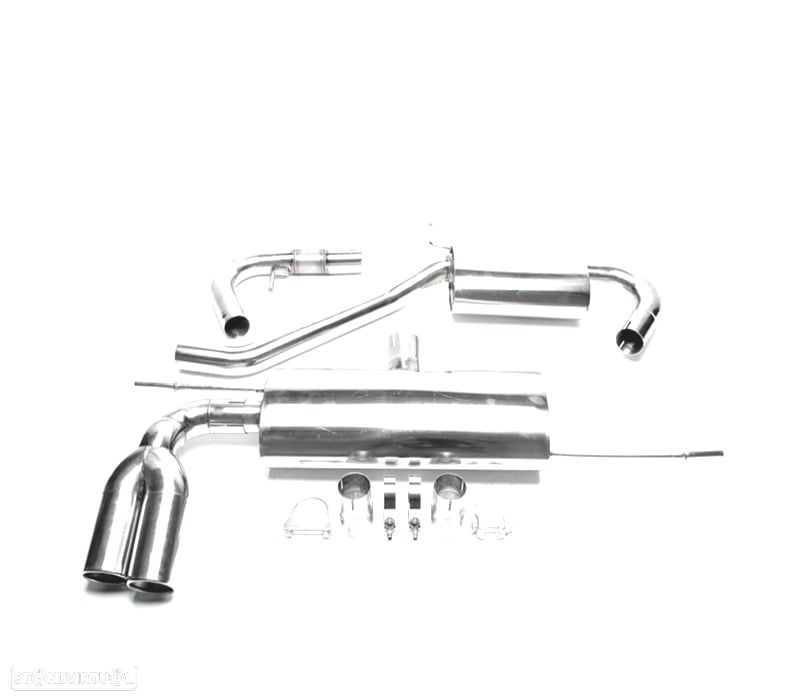 LINHA DE ESCAPE EM INOX VOLKSWAGEN VW GOLF V GTI AUDI A3 8P - 1