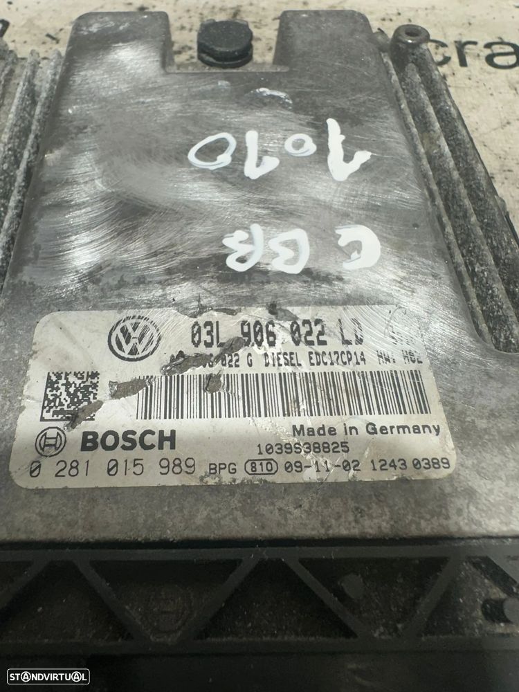 .Centralina Motor Original Bosch VAG Volkswagen CBB 2.0 TDi 03L906022LD 0281015989 EDC17CP14 - 8