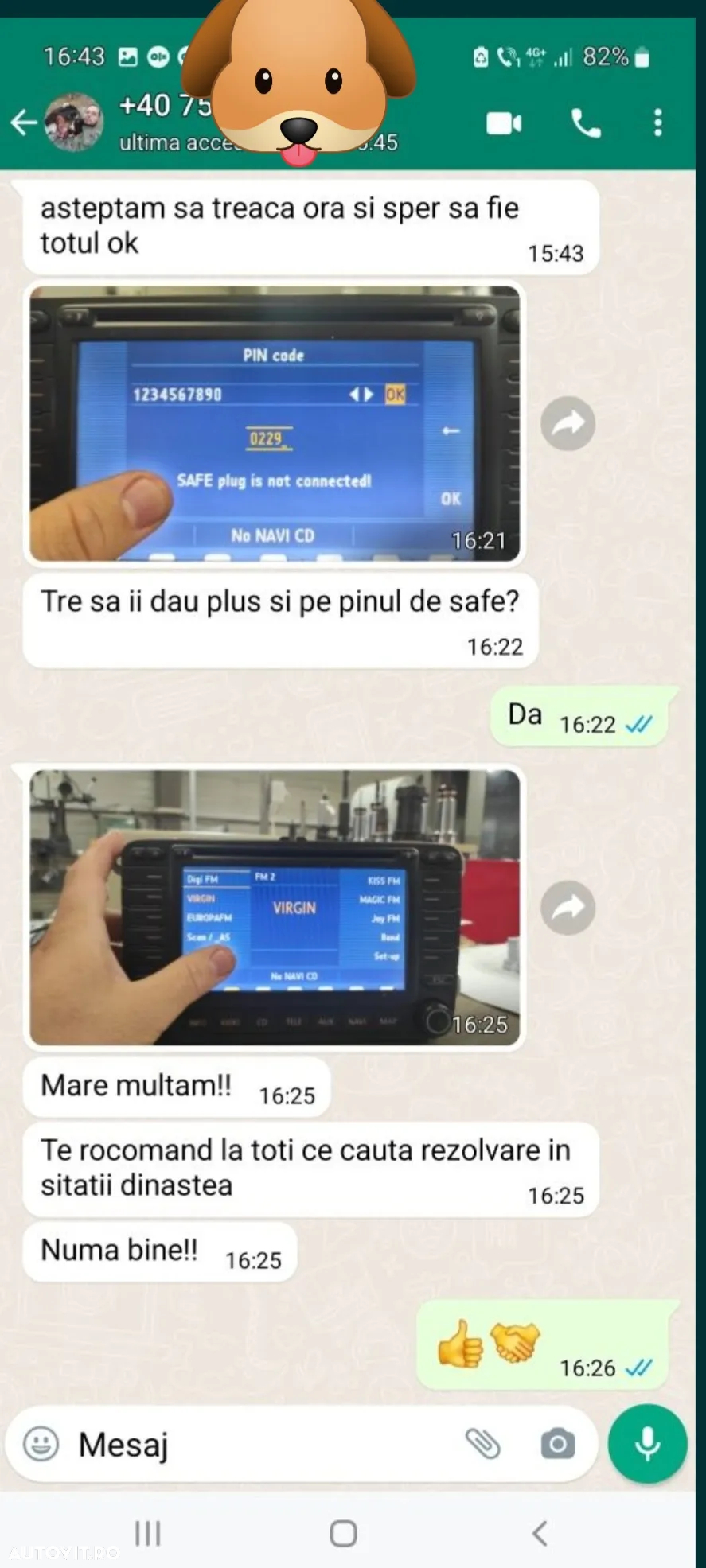 Dcodare pin safe navigatii auto - 2