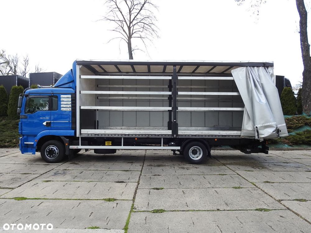 MAN TGM 15.290 PLANDEKA WINDA 18 PALET KLIMATYZACJA TEMPOMAT PNEUMATYKA BLIŹNIACZE KOŁA  290KM - 8