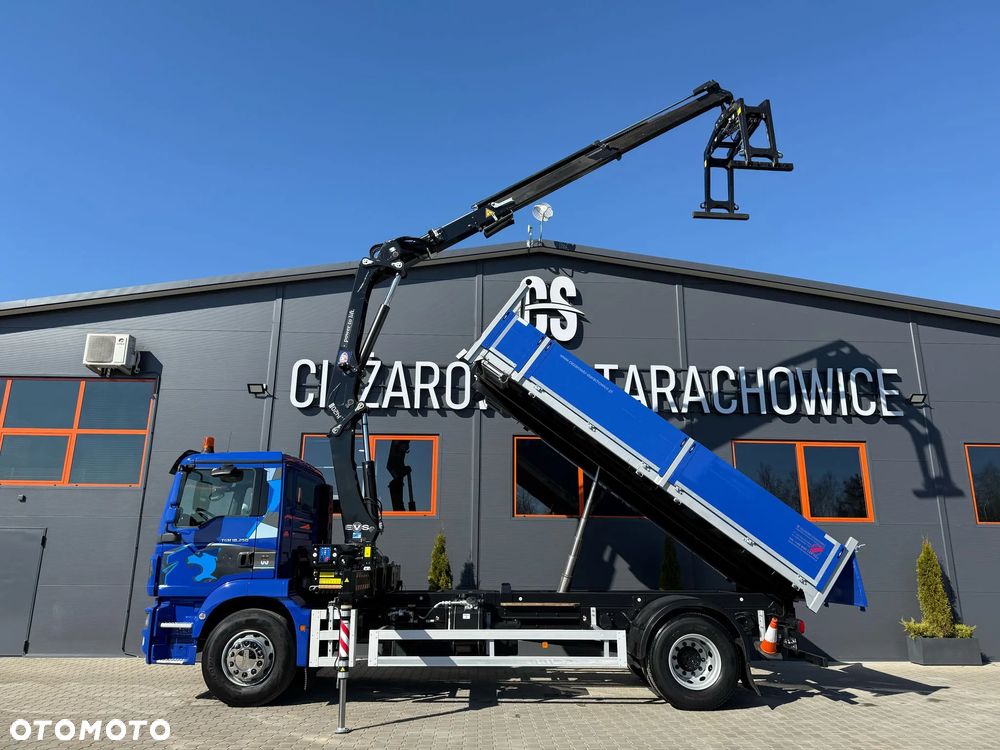 MAN TGM TGL TGS 18.250 // wywrotka // skrzynia // HDS HMF z pilotem // 4x2 // budowlanka // kiper wywrot żuraw dzwig kran crane - 11