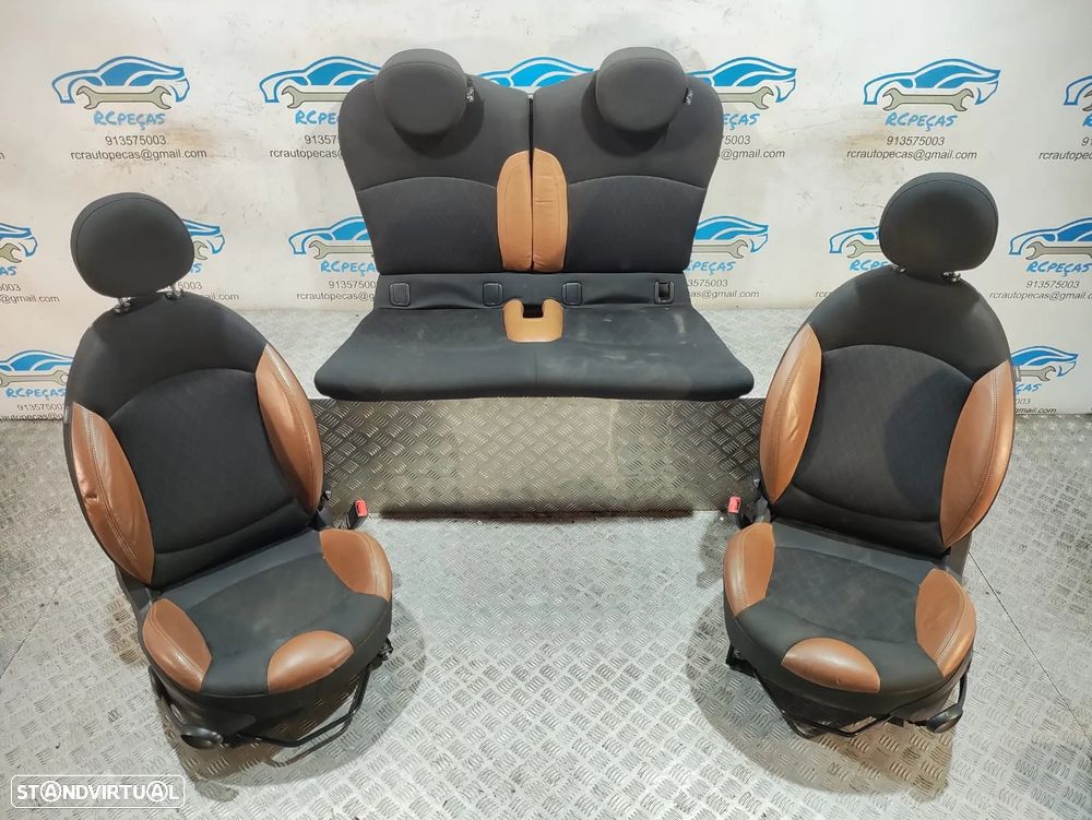 Conjunto Bancos Mini Cooper S R56 Pele Tecido - 11
