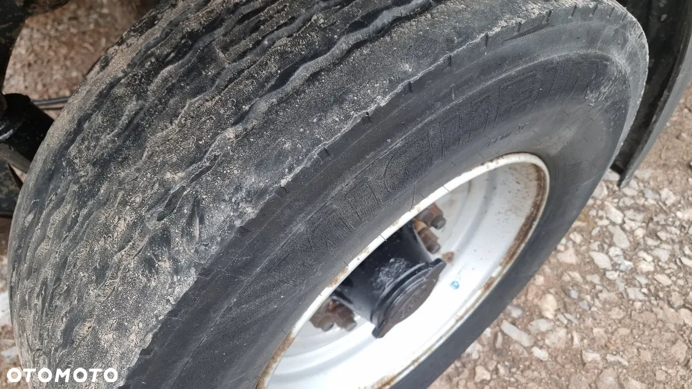 Saxas 15.500zł netto PRZYCZEPA 7,05m DMC 12.000KG KONTENER PODUSZKA ST.BDB MOŻLIWOŚĆ TRANSPORTU - 11