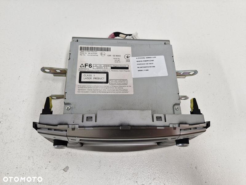 toyota verso lift radio fabryczne harman cd navi bluetooth 86140-0f061 - 5