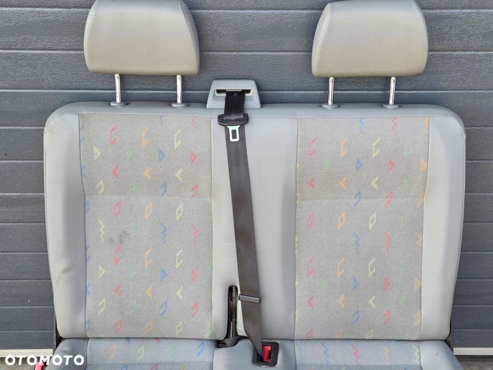 VW T5 T6 fotel podwójny dwójka kanapa 2 rząd TYŁ INKA - 4