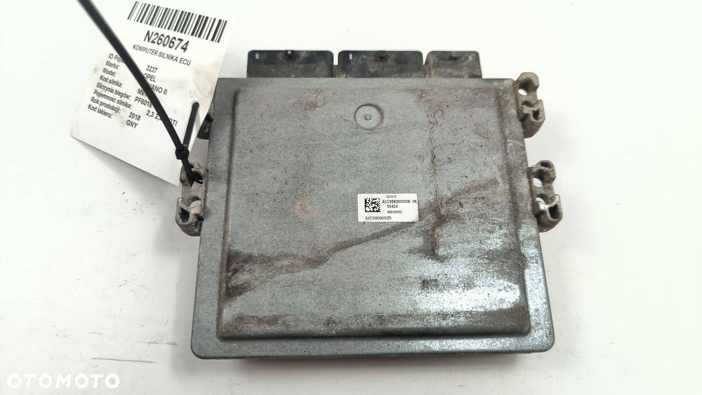 KOMPUTER SILNIKA ECU OPEL MOVANO II 237100827S - 2