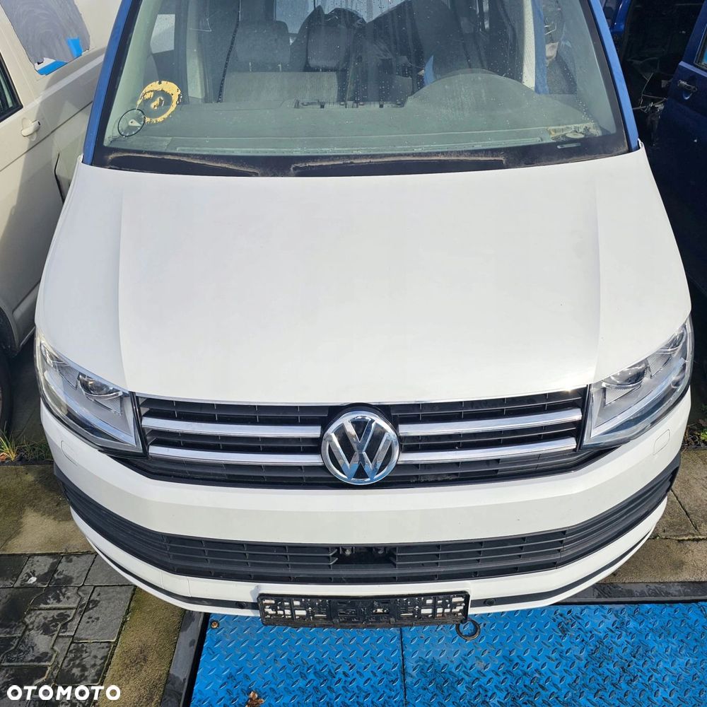 VW T6 MULTIVAN kompletny przód zderzak błotnik FULL LED BIAŁA PERŁA L0K1 - 5