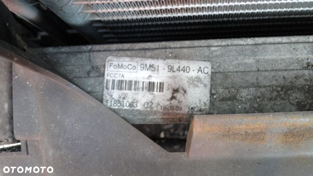 VOLVO V50 S40 II CHŁODNICA WODY KLIMATYZACJI INTERCOOLER WENTYLATOR KOMPLET 1.6D - 6