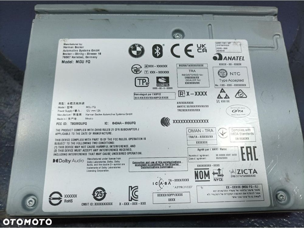 BMW X5 G05 RADIO NAWIGACJA TUNER MGU 5A84B69 - 5