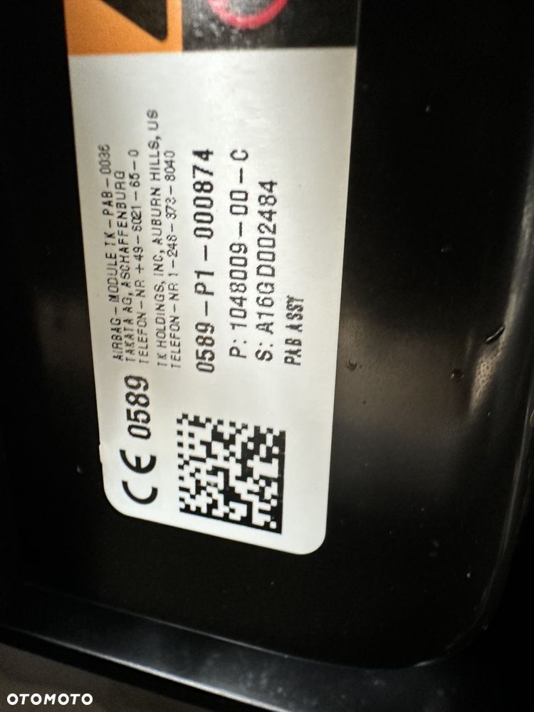 TESLA MODEL X KONSOLA AIRBAG PODUSZKA KIEROWNICY ORGINALNA NIEREGENEROWANA. - 9