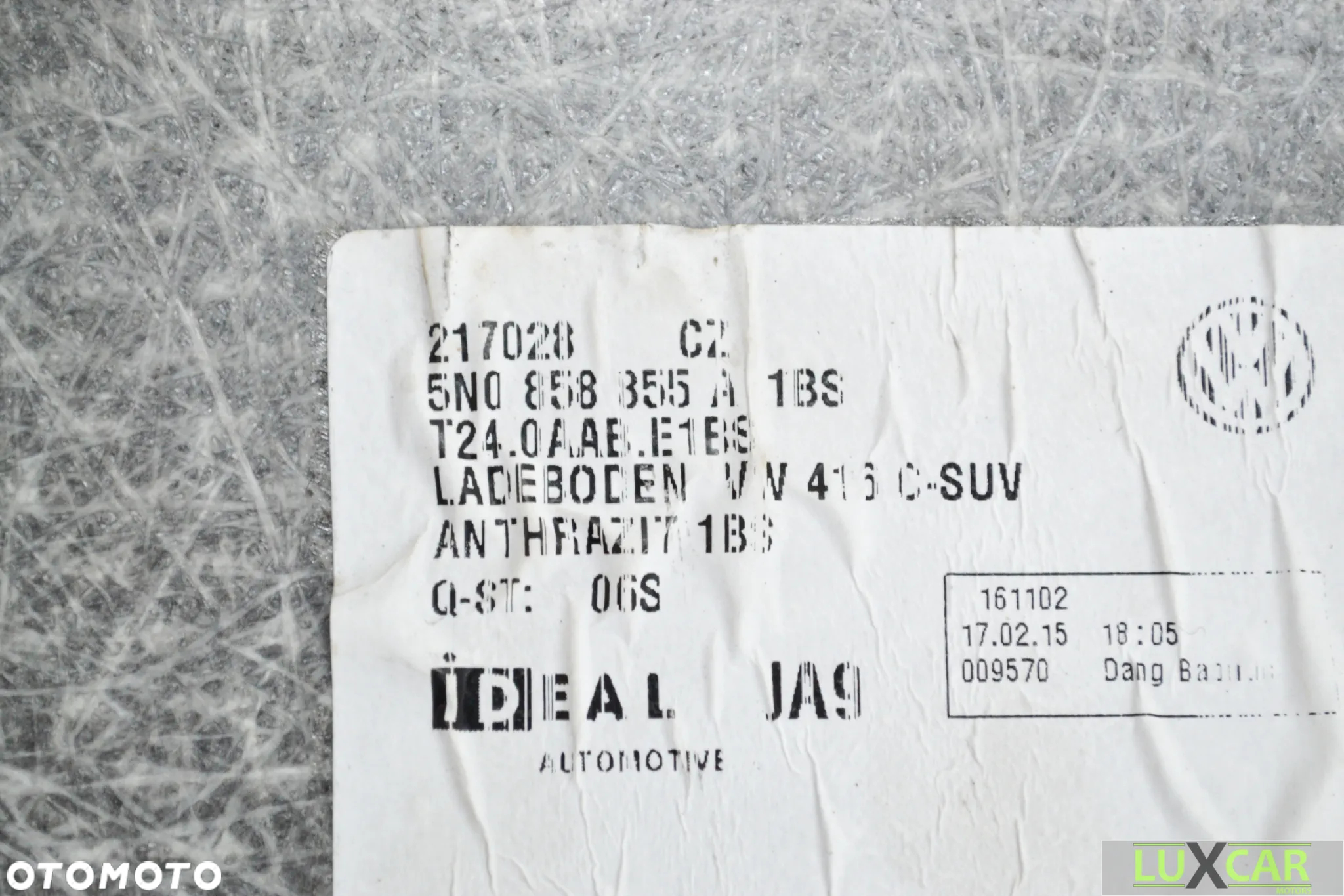 VW TIGUAN PODŁOGA BAGAŻNIKA WYKŁADZINA 5N0858855A GORLICE - 4