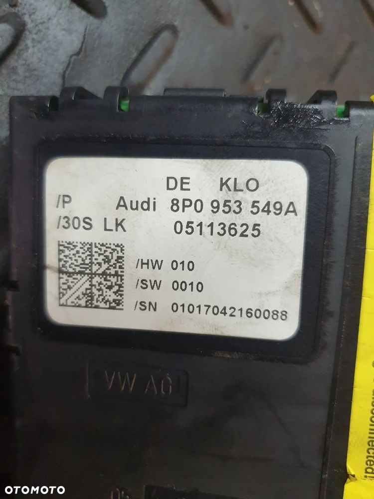 Audi A3 8P moduł kierownicy czujnik kąta skrętu 8P0953549A - 2